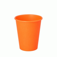 PAPSTAR Gobelets, carton "To Go" 0,2 l Ø 8 cm · 9,2 cm orange (1000 unités) - orange papier 37485