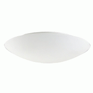 Plafonnier Pandora E27 2X75W En Métal Et Verre Soufflé Blanc, Diamètre 460 Mm, Compatible Smart Luce - Fabas Luce - blanc 8019282010517
