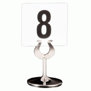 Porte-étiquettes numéros de table 10,2cm inox