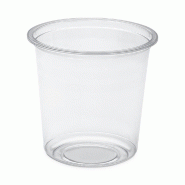 Pot Tusipack 750 ml  Ø11,7x11,6cm PET transparent - par 50