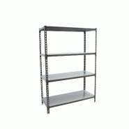 SimonRack Rayonnage métallique, 1500x900x400 mm, 4 niveaux, tablette métallique, 180 kg au point de flexion, Antracite/Galvanisé - Simonclick - mé