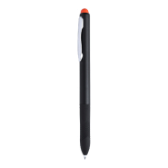Stylo à bille stylet en plastique - grip caoutchouté - encre noire - couleur orange Stylo à bille stylet en plastique - grip caoutchouté - encre noire - couleur orange