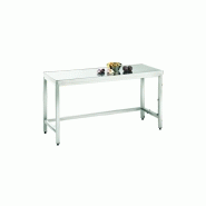 TABLE DE TRAVAIL 1000X700X850MM, EN ACIER INOX 1.4301