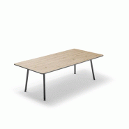 Table de réunion Muvit - design en bois - pieds métalliques H74 cm - largeurs 200 cm, 180 cm, 160 cm ou 14 cm - profondeur 100 cm, 180 cm, 160 cm Table de réunion Muvit - design en bois - pieds métalliques H74 cm - largeurs 200 cm, 180 cm, 160 cm ou 14 cm - profondeur 100 cm, 180 cm, 160 cm