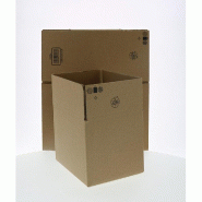 Caisses américaines d'expédition simple cannelure brune 20x15x15cm - paquet de 20 - fabrication française