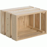 Caisse en pin massif modulable Home box Moyenne Astigarraga - beige 8422341599227 Caisse en pin massif modulable Home box Moyenne Astigarraga - beige 8422341599227