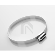 Collier à vis tangente standard, pour la fixation des types de tuyaux légers aux pièces de raccordement sur les installations mobiles et fixes