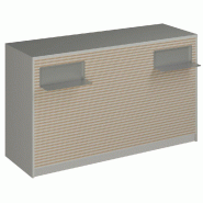 Comptoir Vertigo H T01 dble nat. L170cm - 3 tab.Coulis. 6tab.Amovib - blanc mat