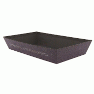 Corbeille carton rectangulaire "Excellence" 33x20x6 cm
