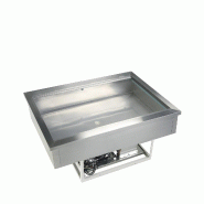 Cuve réfrigérée avec groupe intégré - Froid statique - 2 GN 1/1 - 68 L | Tefcold