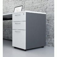 Grand caisson pour dossiers suspendus - MDD - Wengé, Blanc pastel_0