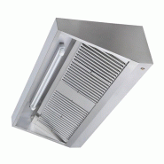 Hotte murale avec moteur 1500x700x450 mm avec variateur, éclairage, filtre et robinet de vidange PREMIUM / GOLDINOX - 3701770824342