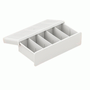 Joybos - Tiroir de rangement avec compartiments 36x19x9cm - plastique JOB024