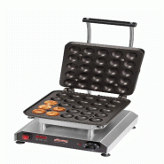 Neumärker® Gaufrier Thermocook® incl. Plaques interchangeables Boules de gaufre - gris inox 12-40801-60