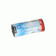 Papstar 20 sacs poubelle, LDPE 30 l 60 cm x 50 cm gris - 39232100 Papstar 20 sacs poubelle, LDPE 30 l 60 cm x 50 cm gris - 39232100