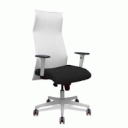 Fauteuil de bureau Piqueras y Crespo Albacete - malla blanc bali noir, bras réglables, base blanche, roues parquet 65mm - noir multi-matériau 13SM10B840B354BR65G Fauteuil de bureau Piqueras y Crespo Albacete - malla blanc bali noir, bras réglables, base blanche, roues parquet 65mm - noir multi-matériau 13SM10B840B354BR65G