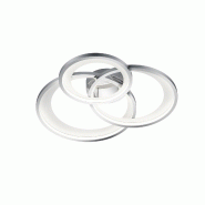 Plafonnier Led 36W 4300 Lm, Chrome, métal - TRIO - GRANADA - cuivre 4017807505689