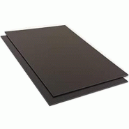 Plaque ABS noir grain bille - 2000x1250 mm - épaisseur 3 mm - Référence 17ABSG042012003