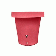PLAST'UP ROTOMOULAGE Carré de plantation récupérateur d'eau de pluie mural lluvia 420l - ROUGEFRAISE - rouge 0750122560479