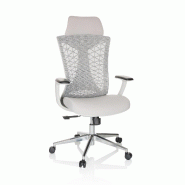 Siège de bureau / Siège pivotant FALEO W Maille / Tissu gris hjh OFFICE - gris polyester 751012