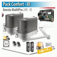 1216500 - motorisation portail somfy - axovia multipro - pack confort - io