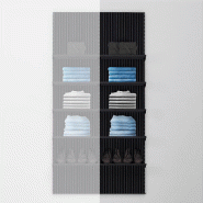 Élément suivant Vertigo noir/noir 5 tablettes L60xH240cm