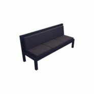 Canapé 3 places extérieur Alia Plein Air (Gris anthracite - Gris foncé F078) - aluminium CANAP3P-7016-F078-TE2 Canapé 3 places extérieur Alia Plein Air (Gris anthracite - Gris foncé F078) - aluminium CANAP3P-7016-F078-TE2