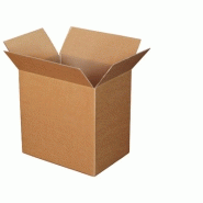 Carton simple cannelure - 25x25x10