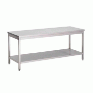 Gastro-Inox Table de travail en inox avec fond 1700x600x880mm - 7445908572540