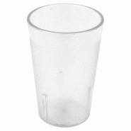 Gobelet réutilisable polycarbonate transparent 23cl Ø6,7x10,2cm - par 36