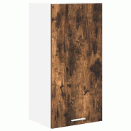 Helloshop26 - Armoire suspendue moderne design épuré rangement efficace 40 x 31 x 80 cm en bois d'ingénierie blanc 02_0053301 - blanc Bois massif 3