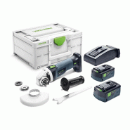 Meuleuses d'angle 18v agc 18-125 eb-basi + 2 batteries 5,2ah + chargeur en coffret - FESTOOL - 577031 - 824289 Meuleuses d'angle 18v agc 18-125 eb-basi + 2 batteries 5,2ah + chargeur en coffret - FESTOOL - 577031 - 824289