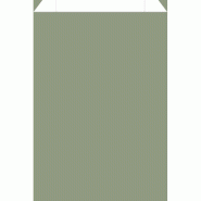 Pochettes cadeau kraft lisse vert olive 18x6x35 cm- par 150