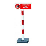 Poteaux équipés avec panneau 450x150 mm - PTPVCBCRG-NV01/IM_0