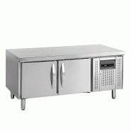 Soubassement réfrigéré 2 portes GN 1/1 - 170 L | 1360 x 700 x 680 mm | Tefcold - UC5210