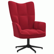VidaXL Chaise de relaxation Rouge bordeaux Velours Modèle Vega StudioDesk Concept - 328100