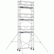 Échafaudage roulant aluminium AL 255 version garde-corps - Hauteur de travail : 8,90 m - DUARIB - 613827 Échafaudage roulant aluminium AL 255 version garde-corps - Hauteur de travail : 8,90 m - DUARIB - 613827