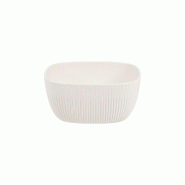 ADRIER - CC-0006-WHT - (Pack de 6 unités) - Bol carré 1,7L - Blanc - blanc plastique CC-0006-WHT
