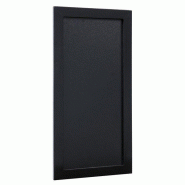 Ardoise murale cadre noir L.20xH.40cm - Bois dur résistant - Usage intérieur et extérieur