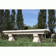 Banc public en béton classique norcor 1715 grand canal