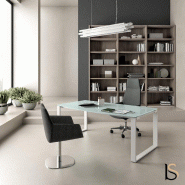 Bureau de Direction en verre X time - Quadrifoglio - 180