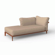 Chaise-longue droite PASADENA - clay