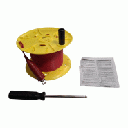 CHAUVIN ARNOUX - Bobine de câble Rouge longueur 100 m pour kit de terre 3 pôles / 4 pôles / Résistivité