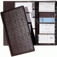 Durable Classeur à anneaux pour cartes de visite VISIFIX Centium, avec 25 pochettes pour 8 cartes - noir 240301