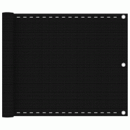 Helloshop26 - Écran de balcon brise pare vue protection confidentialité 75 x 500 cm PEHD noir 02_0010272 - 3000560182724 Helloshop26 - Écran de balcon brise pare vue protection confidentialité 75 x 500 cm PEHD noir 02_0010272 - 3000560182724