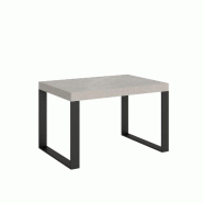 Itamoby Table extensible 120/380x90 cm Tecno pieds anthracite cachemire - gris 8050598907078