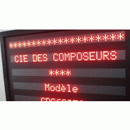 Cie des composeurs  Panneaux d'affichage lumineux LED