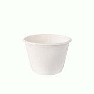 Papstar 50 bols, canne à sucre "pure" 100 ml Ø 7,5 cm · 5,3 cm blanc - blanc Matériau naturel 89756-P