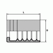 Pour tuyaux 1TE - 2TE - R6 - R17- 1SC - 8 , 1/2" , 12.7 , 26 , 34 , 1sc-en 857 / sae 100 1sc