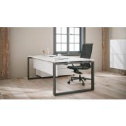 Bureau de direction design contemporain, structure avec un pied ouvert - PRESTIGE